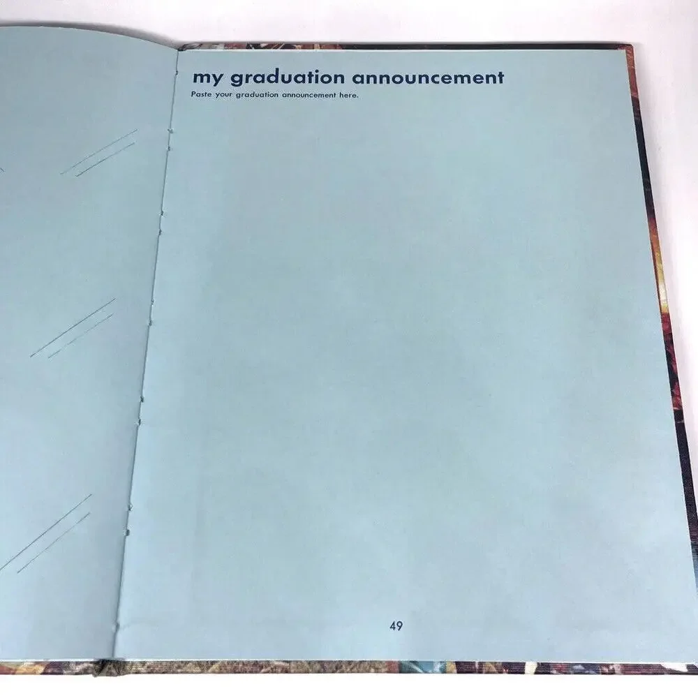 Vintage 1970s Scrapbook Memory‎ Book High School Senior Memories